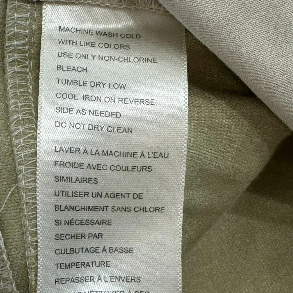 Free People We The Free Rebel Vegan Faux Leather Moto Pants Ivory‎ Cream Size 10